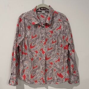 Boden Paisley Button Down Shirt